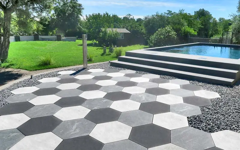 paving block hexagon untuk halaman rumah dan taman di pati jawa tengah