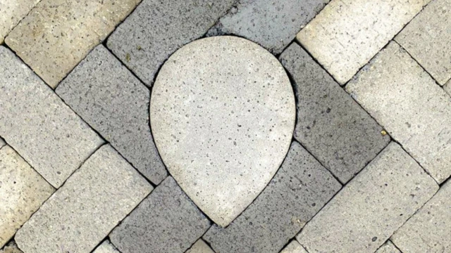 paving block motif dekoratif berbentuk daun untuk halaman dan taman di pati jawa tengah