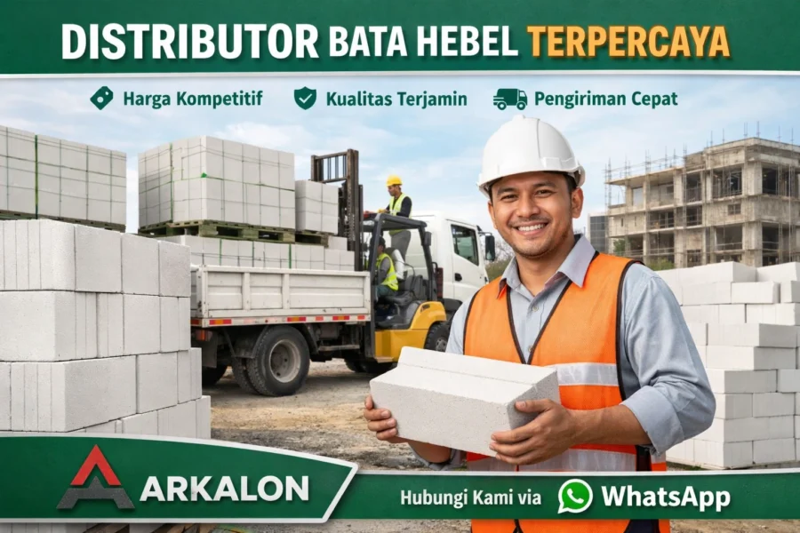 Distributor bata hebel Arkalon menyediakan bata ringan AAC berkualitas dengan harga kompetitif dan pengiriman cepat ke proyek konstruksi.