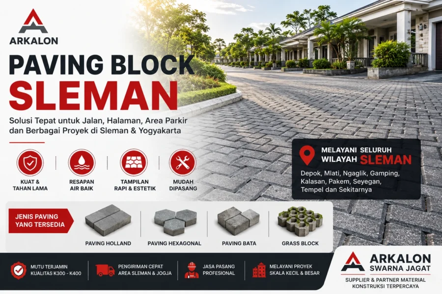 Paving block berkualitas di Sleman untuk proyek jalan dan halaman rumah
