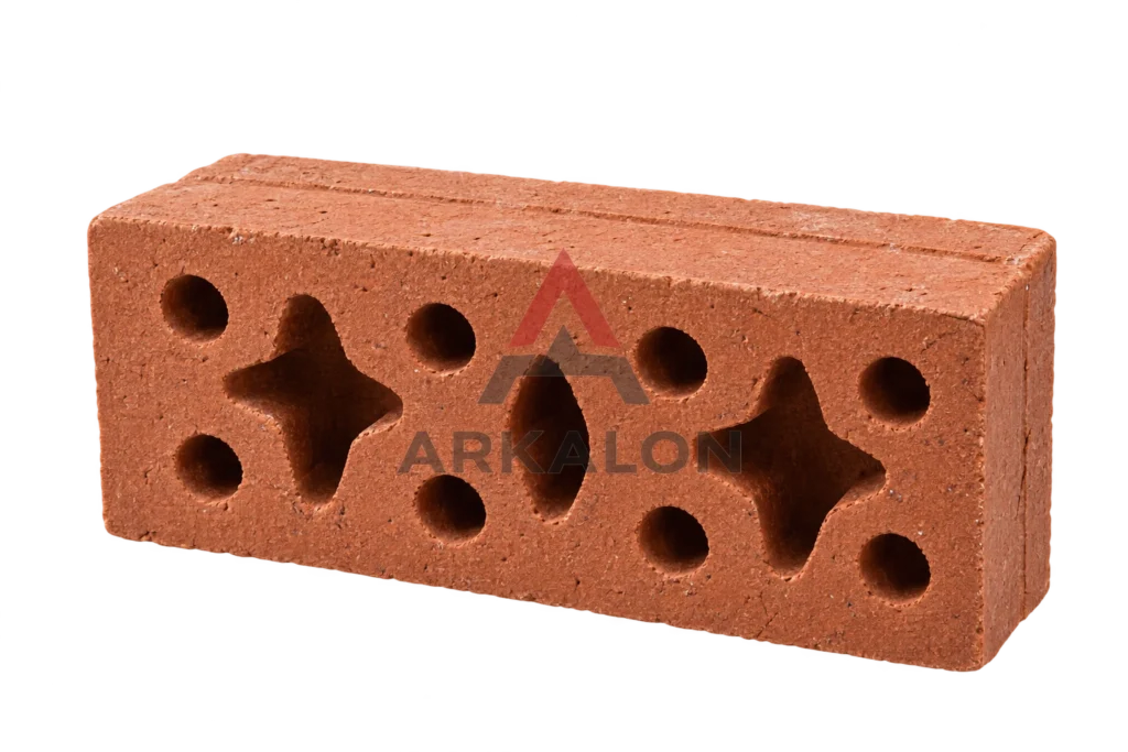 Bata merah ekspose ukuran 22×11×4,8 cm warna terakota