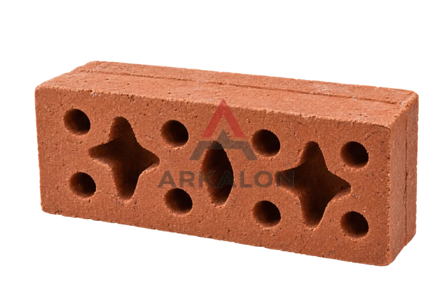 Bata merah ekspose ukuran 22×11×4,8 cm warna terakota