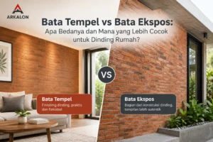 Bata tempel vs bata ekspos untuk dinding rumah