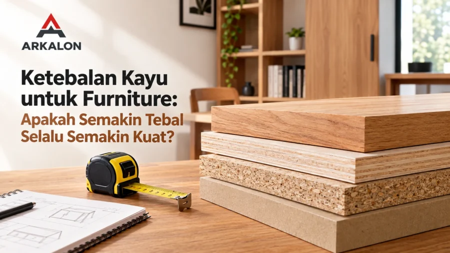 Ketebalan kayu untuk furniture dan pengaruhnya terhadap kekuatan konstruksi